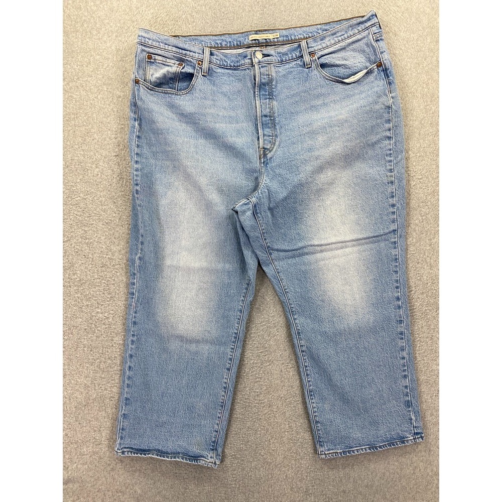 Levi's Jeans Women 22W Blue Ribcage Straight Ankle Extra High Rise Stretch Denim